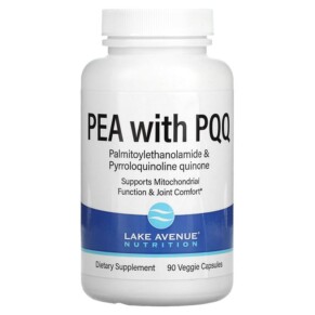 Lake Avenue Nutrition PEA 300 mg + PQQ 10 mg 90 Veggie Capsules 898220015924