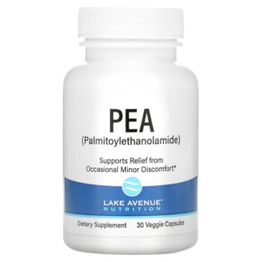 Lake Avenue Nutrition PEA (Palmitoylethanolamide) 30 Veggie Capsules 898220015948
