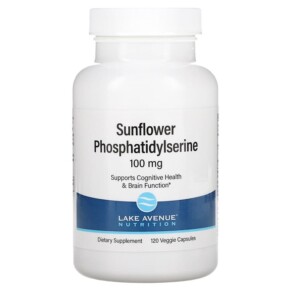Lake Avenue Nutrition Sunflower Phosphatidylserine 100 mg 120 Veggie Capsules 898220016914
