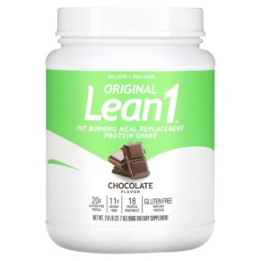 Lean1 Original Fat Burning Meal Replacement Protein Shake Chocolate 2 lb (900 g) 810033010491