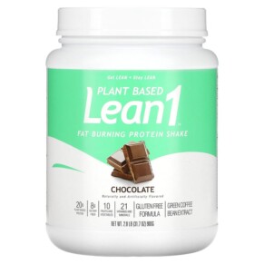 Lean1 Plant Based Fat Burning Protein Shake Chocolate 2 lb (900 g) 810033013027