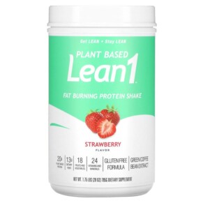 Lean1 Plant Based Fat Burning Protein Shake Strawberry 1.75 lbs (795 g) 810033013041