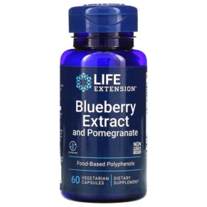 Life Extension Blueberry Extract and Pomegranate 60 Vegetarian Capsules 737870143864