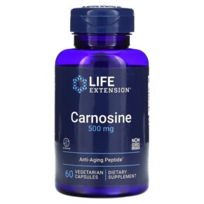 Life Extension Carnosine 500 mg 60 Vegetarian Capsules 737870182962
