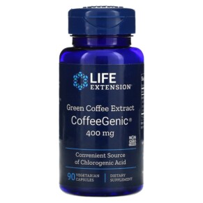 Life Extension CoffeeGenic Green Coffee Extract 400 mg 90 Vegetarian Capsules 737870162094