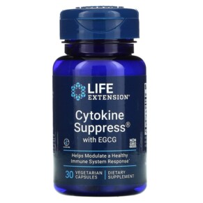 Life Extension Cytokine Suppress with EGCG 30 Vegetarian Capsules 737870180432