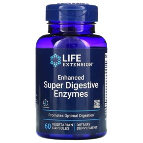 Life Extension Enhanced Super Digestive Enzymes 60 Vegetarian Capsules 737870202165