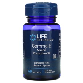 Life Extension Gamma E Mixed Tocopherols 60 Softgels 737870207566