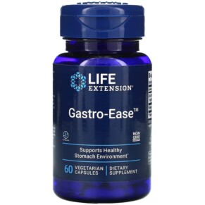 Life Extension Gastro-Ease 60 Vegetarian Capsules 737870210061