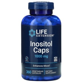 Life Extension Inositol Caps 1.000 mg 360 Vegetarian Capsules 737870167433