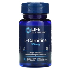 Life Extension L-Carnitine 500 mg 30 Vegetarian Capsules 737870153238