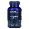 Life Extension L-Lysine 620 mg 100 Vegetarian Capsules 737870167815