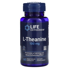 Life Extension L-Theanine 100 mg 60 Vegetarian Capsules 737870168362