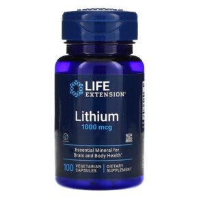 Life Extension Lithium 1.000 mcg 100 Vegetarian Capsules 737870240310