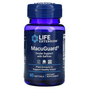 Life Extension MacuGuard Ocular Support with Saffron 60 Softgels 737870199267