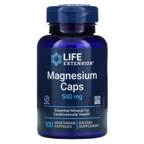 Life Extension Magnesium Caps 500 mg 100 Vegetarian Capsules 737870145912
