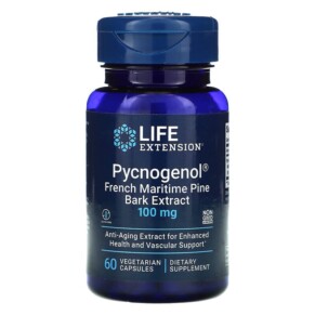 Life Extension Pycnogenol French Maritime Pine Bark Extract 100 mg 60 Vegetarian Capsules 737870163763