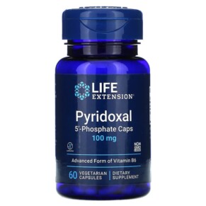 Life Extension Pyridoxal 5'-Phosphate Caps 100 mg 60 Vegetarian Capsules 737870121763