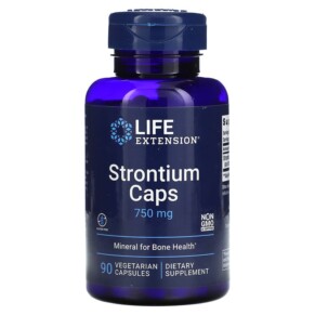 Life Extension Strontium Caps 250 mg 90 Vegetarian Capsules 737870147695
