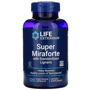Life Extension Super Miraforte with Standardized Lignans 120 Vegetarian Capsules 737870194019