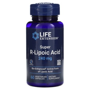 Life Extension Super R-Lipoic Acid 240 mg 60 Vegetarian Capsules 737870120865