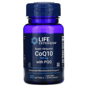 Life Extension Super Ubiquinol CoQ10 100 mg PQQ 10 mg 30 Softgels 737870173335