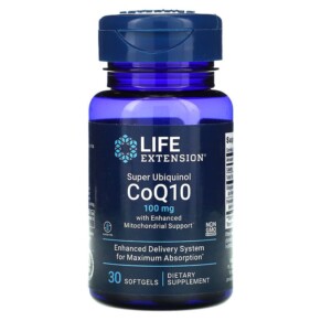 Life Extension Super Ubiquinol CoQ10 with Enhanced Mitochondrial Support 100 mg 30 Softgels 737870143734