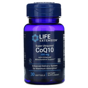 Life Extension Super Ubiquinol CoQ10 with Enhanced Mitochondrial Support 200 mg 30 Softgels 737870143123