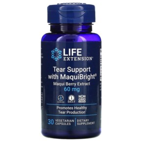 Life Extension Tear Support with MaquiBright Maqui Berry Extract 60 mg 30 Vegetarian Capsules 737870191834
