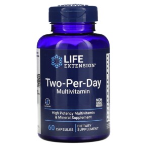 Life Extension Two-Per-Day Multivitamin 60 Capsules 737870231769