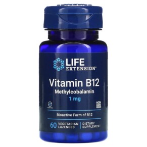 Life Extension Vitamin B12 Methylcobalamin 1 mg 60 Vegetarian Lozenges 737870153665