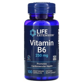 Life Extension Vitamin B6 250 mg 100 Vegetarian Capsules 737870153511