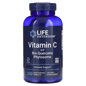 Life Extension Vitamin C and Bio-Quercetin Phytosome 250 Vegetarian Tablets 737870222729