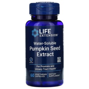 Life Extension Water-Soluble Pumpkin Seed Extract 60 Vegetarian Capsules 737870120964