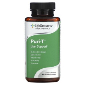 LifeSeasons Puri-T Liver Support 60 Veg Capsules 853760002186