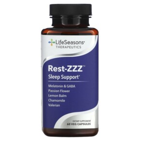 LifeSeasons Rest-ZZZ Sleep Support 60 Veg Capsules 853760002162