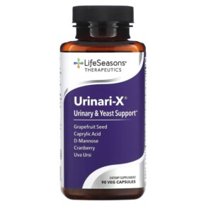 LifeSeasons Urinari-X Urinary & Yeast Support 90 Veg Capsules 853760002124
