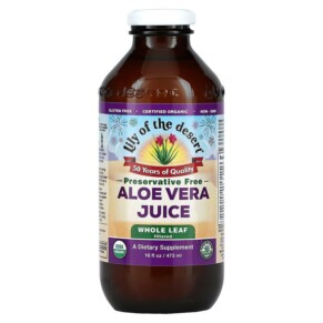 Lily of the Desert Aloe Vera Juice Whole Leaf Filtered 16 fl oz (473 ml) 026395840168