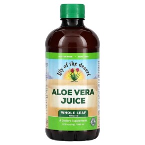 Lily of the Desert Aloe Vera Juice Whole Leaf Filtered 32 fl oz (946 ml) 026395300327