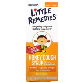 Little Remedies 100% Natural Honey Cough Syrup Ages 12 Month+ 4 fl oz (118 ml) 756184107379