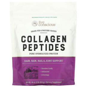 Live Conscious Collagen Peptides Unflavored 16 oz (454 g) 850008273193