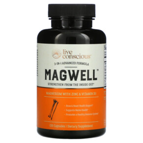 Live Conscious MagWell 3-in-1 Advanced Formula 120 Capsules 850008273018