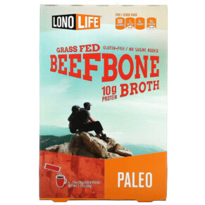 Lonolife Broth Beef Bone Paleo 4 Stick Packs .53 oz (15 g) Each 857946006258