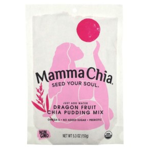 Mamma Chia Chia Pudding Mix Dragon Fruit 5.3 oz (150 g) 856516005875