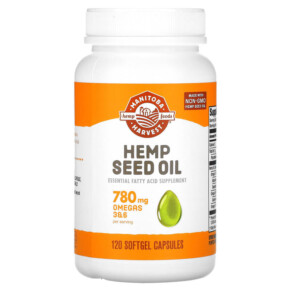 Manitoba Harvest Hemp Seed Oil 120 Softgel Capsules 697658101151
