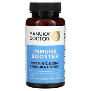 Manuka Doctor Immune Booster Vitamin C & Zinc + Manuka Honey 30 Capsules 810057720451