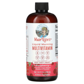 MaryRuth Organics Liquid Morning Multivitamin Raspberry 15.22 fl oz (450 ml) 850018471787