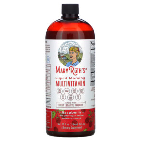 MaryRuth Organics Liquid Morning Multivitamin Raspberry 32 fl oz (946 ml) 658263110495