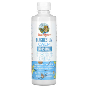 MaryRuth Organics Magnesium Calm Liposomal Almond Vanilla 15.22 fl oz (450 ml) 850018471886
