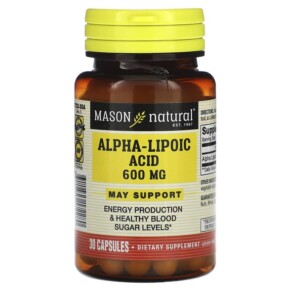 Mason Natural Alpha-Lipoic Acid 600 mg 30 Capsules 311845172280